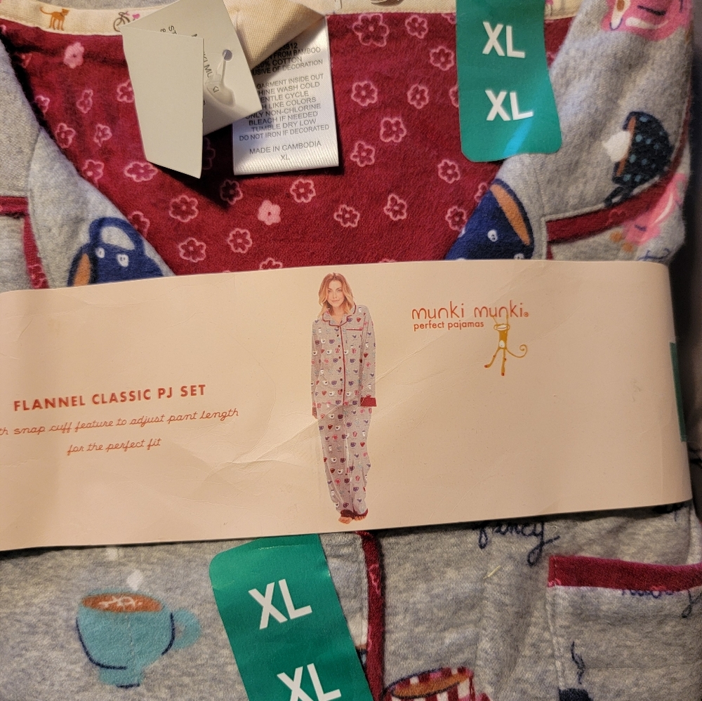 Munki munki flannel pj set